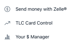 Card Control Menu